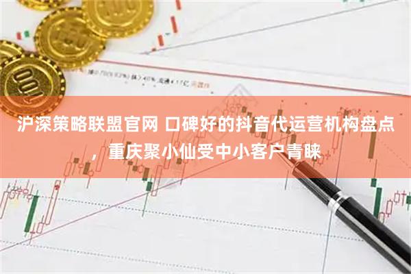 沪深策略联盟官网 口碑好的抖音代运营机构盘点，重庆聚小仙受中小客户青睐